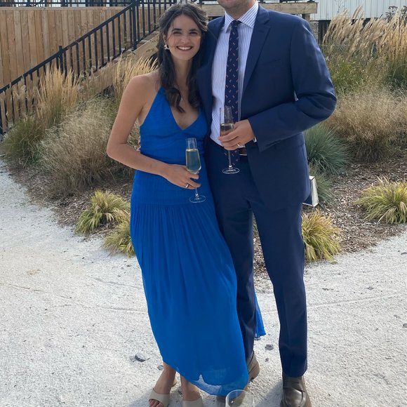 Shona Joy Leilani Chiffon Halter Midi Dress - Picture 2 of 5